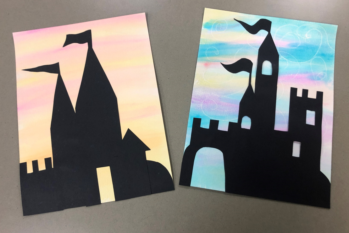 Image of silhouette castle craft