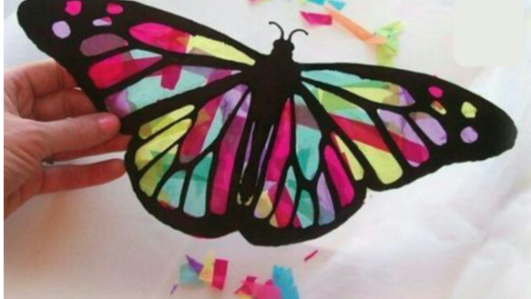 Image of stained glass butterfly