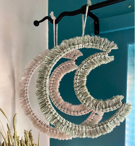 Image of macrame moon