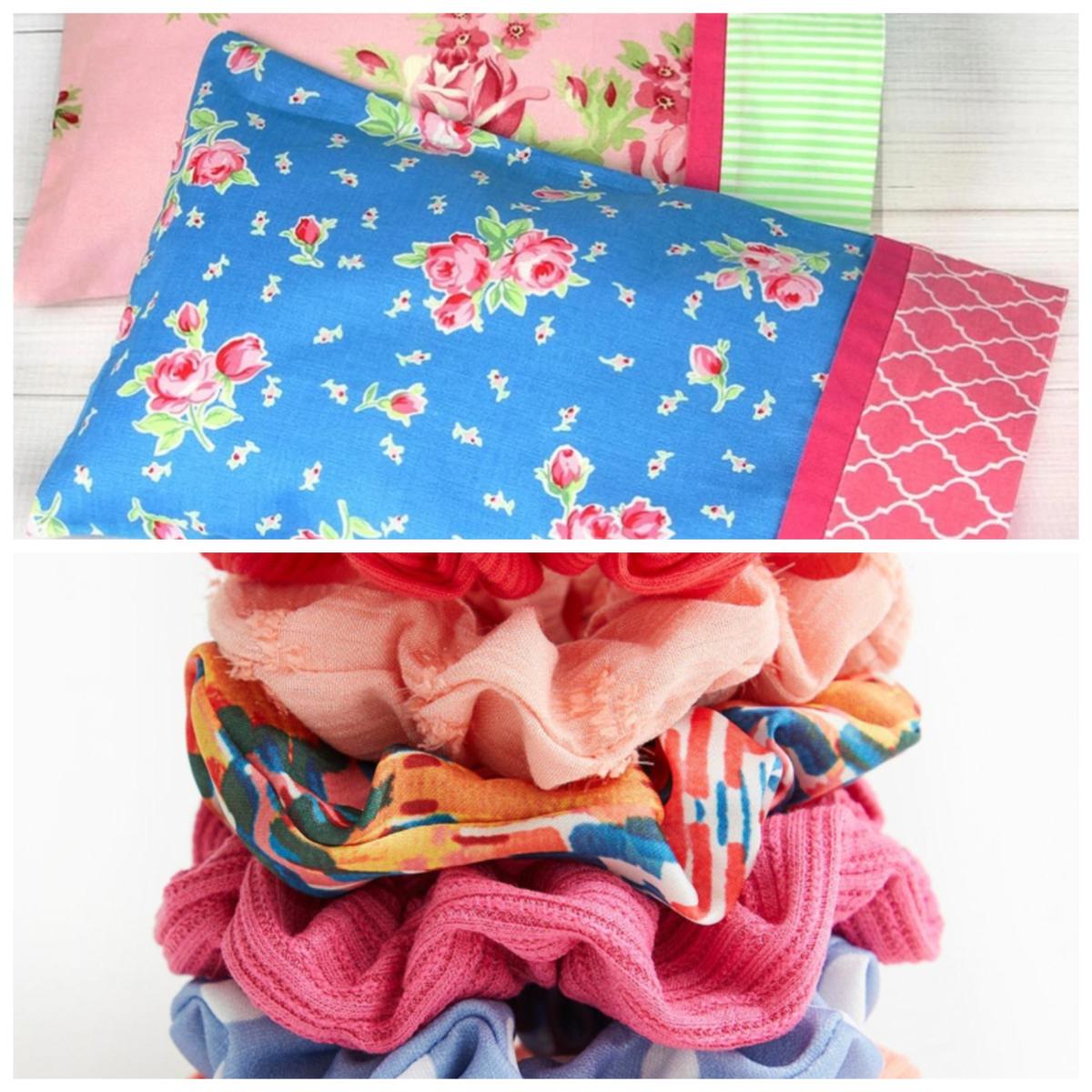 Image of pillowcase & scrunchie