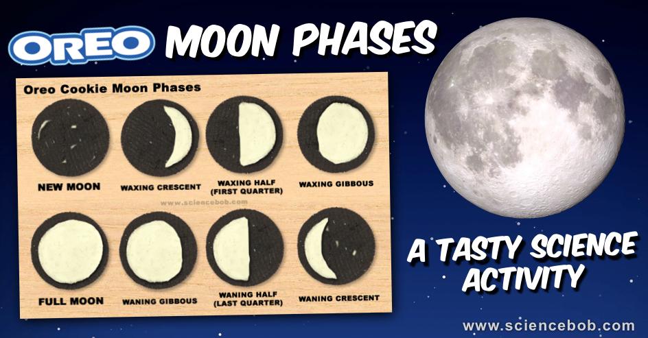 Image of moon phases made with oreos