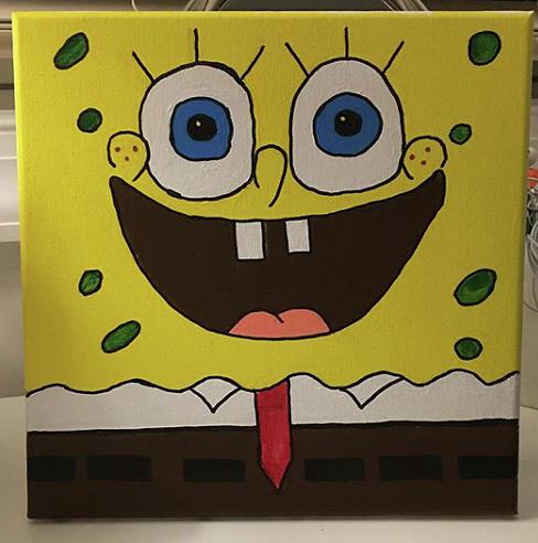 Image of Spongebob canvas