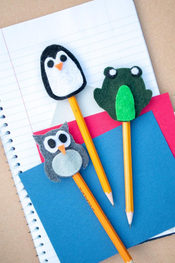 Image of felt pencil topper