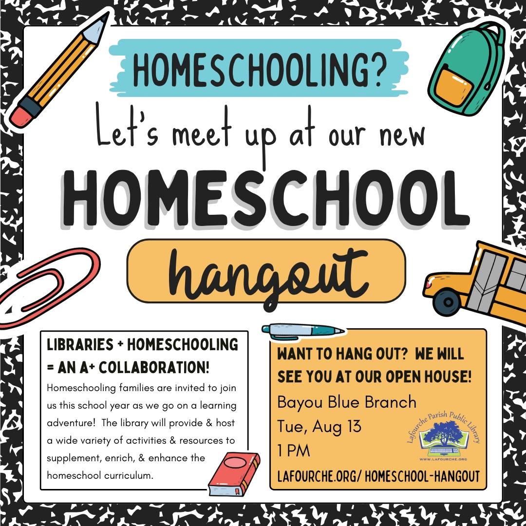 Image of Homeschool Hangout flyer