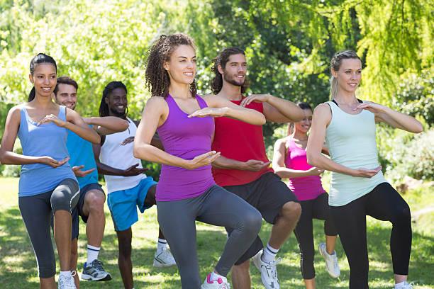 Image of people doing tai chi