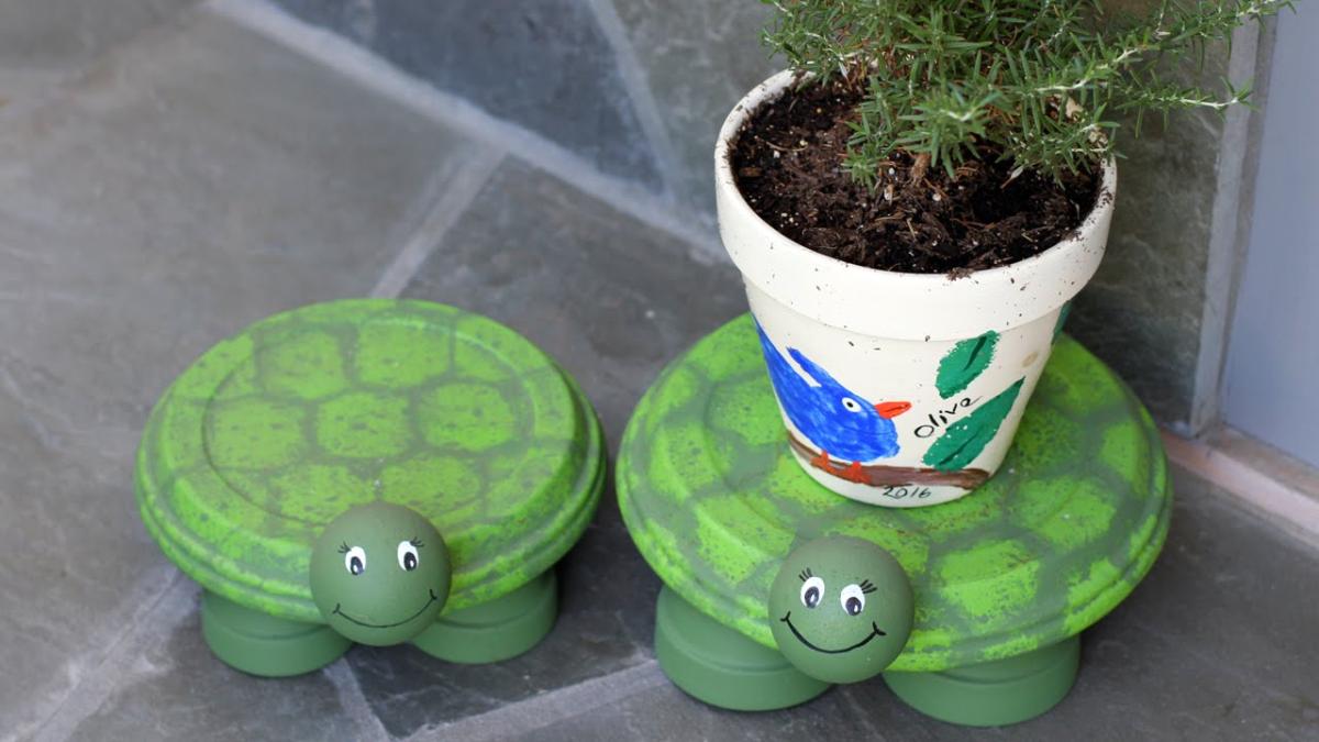 Image of turtle planter