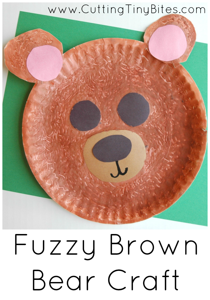 Image of bear made from paper plate