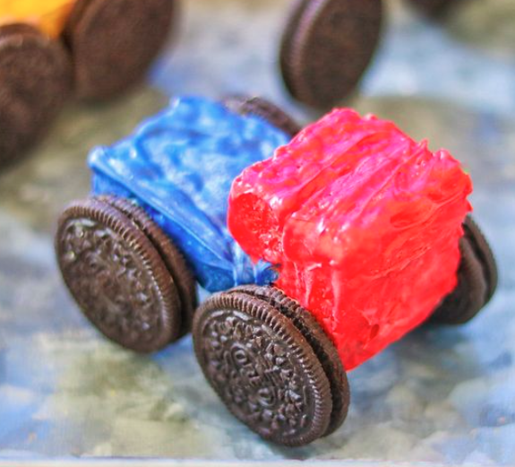 Image of car made from food