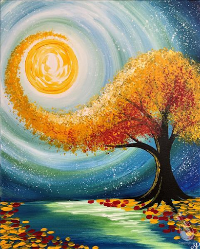 Image of tree painting