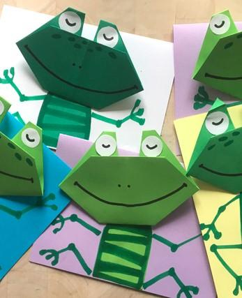 Image of frog origami