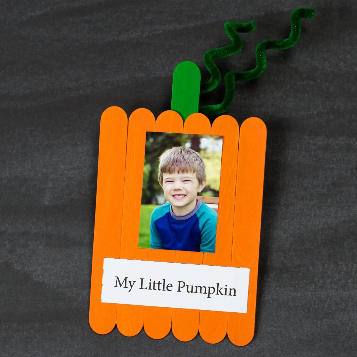 Image of pumpkin picture frame