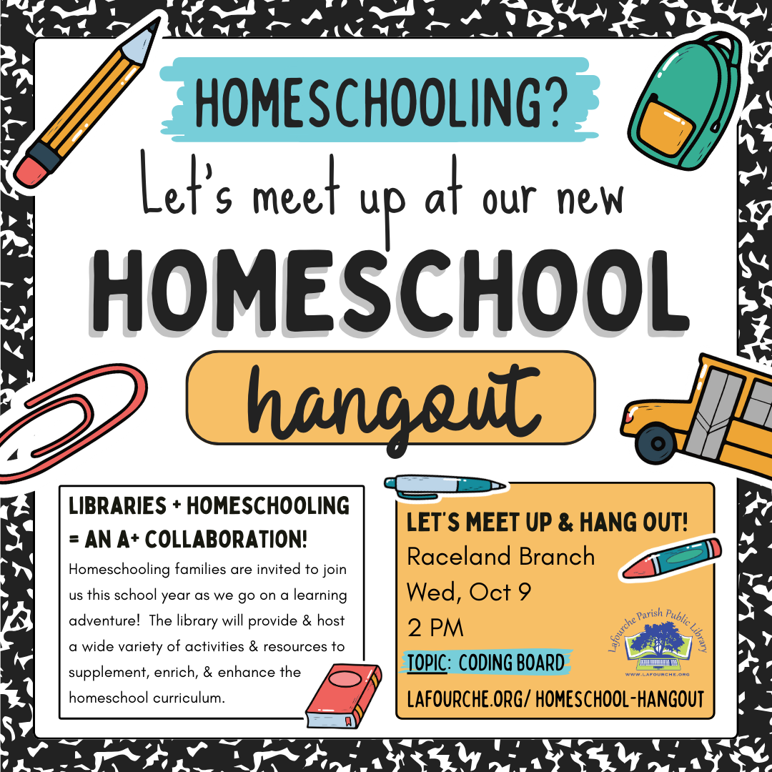 Image of Homeschool Hangout flyer