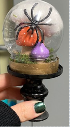 Image of spooky snow globe