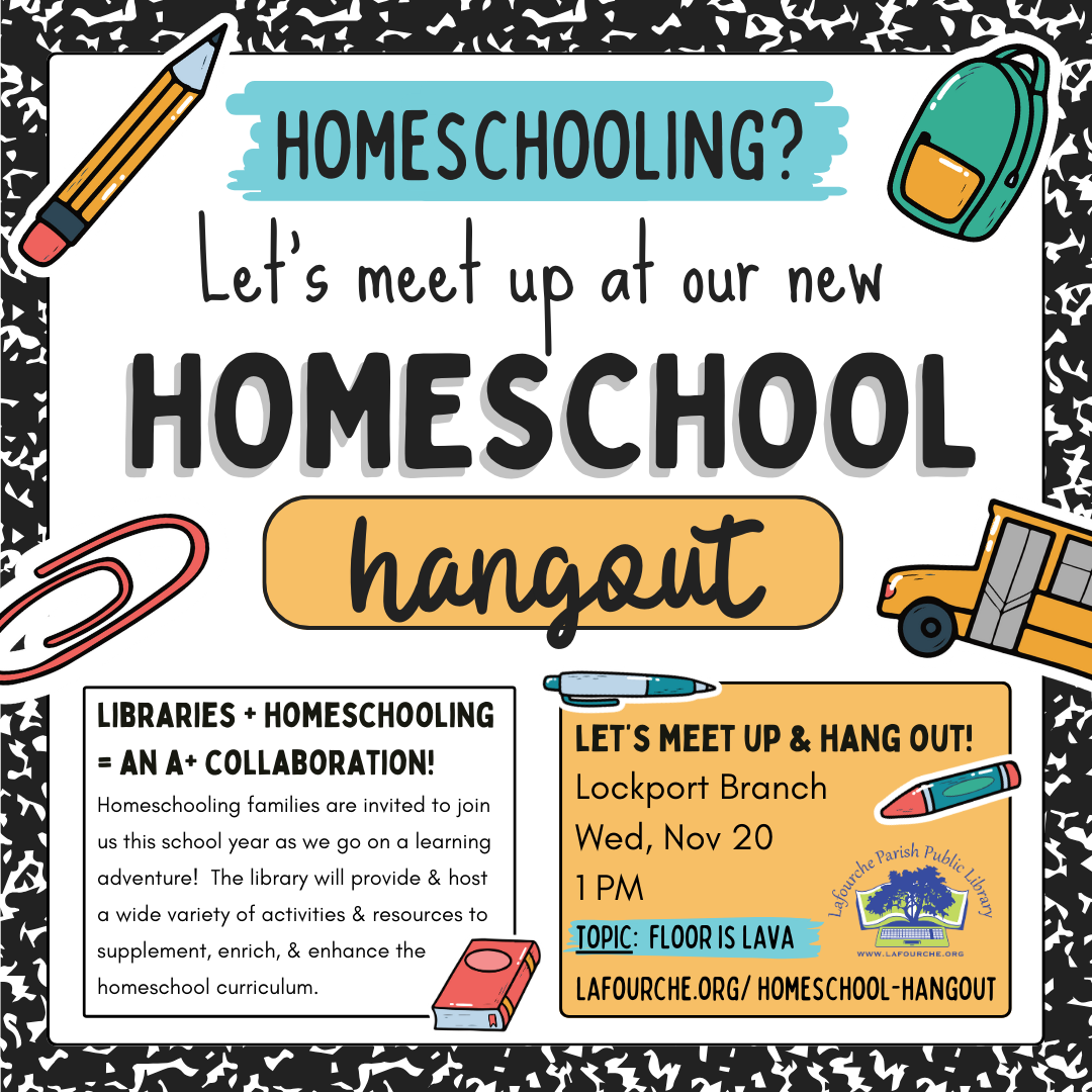 Image of Homeschool Hangout flyer