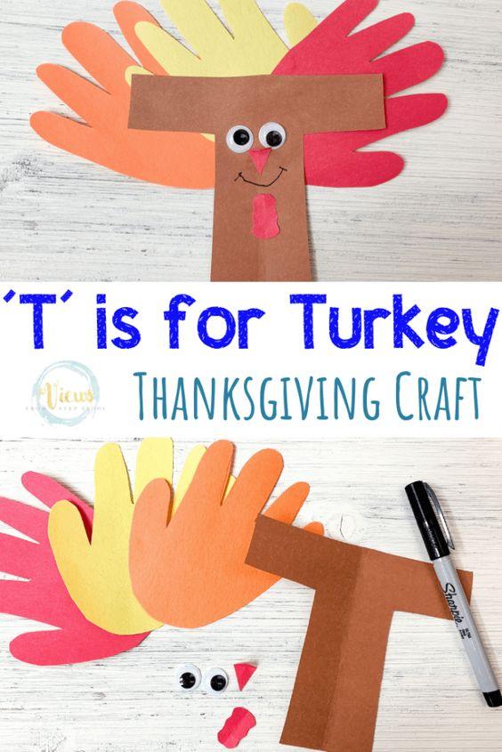 Image of T is for Turkey craft