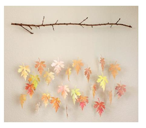 Image of fall stick art