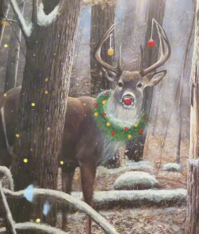 Image of reindeer painting