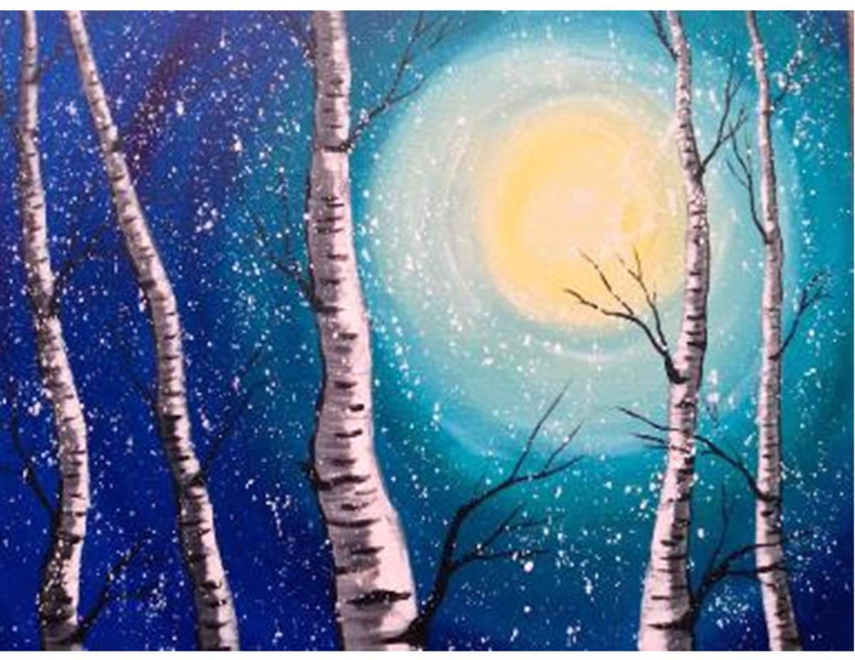 Image of winter wonderland painting 