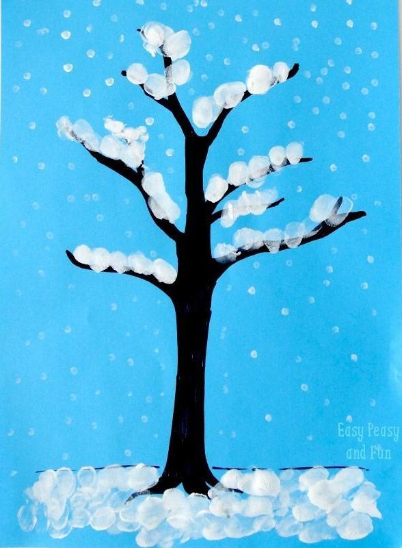 Image of winter tree craft