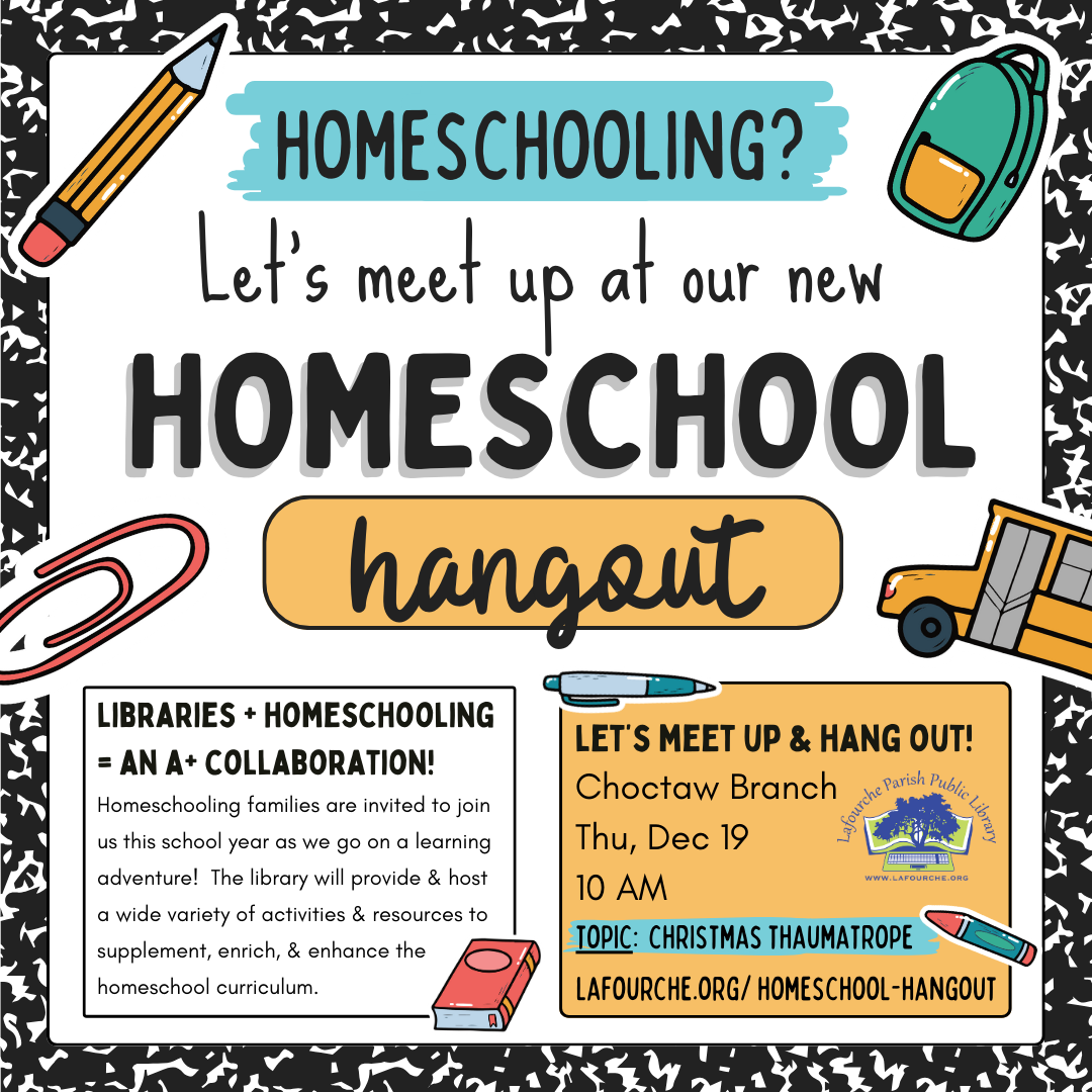 Image of Homeschool Hangout flyer