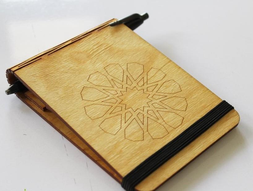 Image of engraved notebook cover