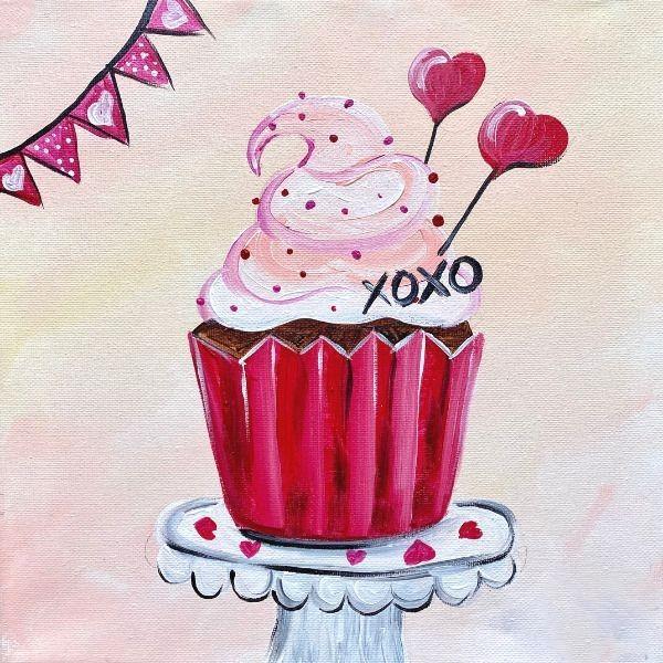 Image of cupcake painting