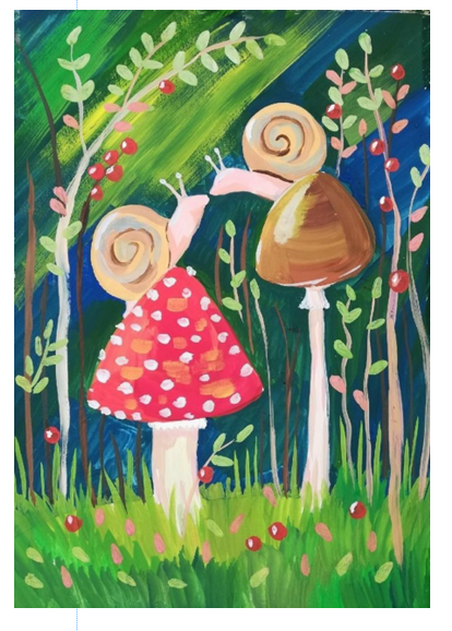 Image of snail painting