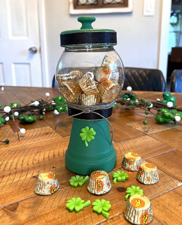 Image of St. Patrick's candy jar