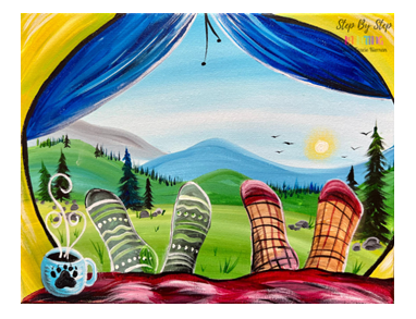 Image of camping painting