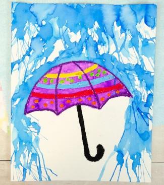 Image of rainy day painting