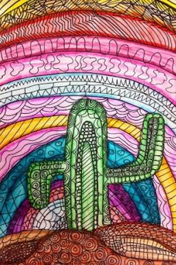 Image of doodle cactus