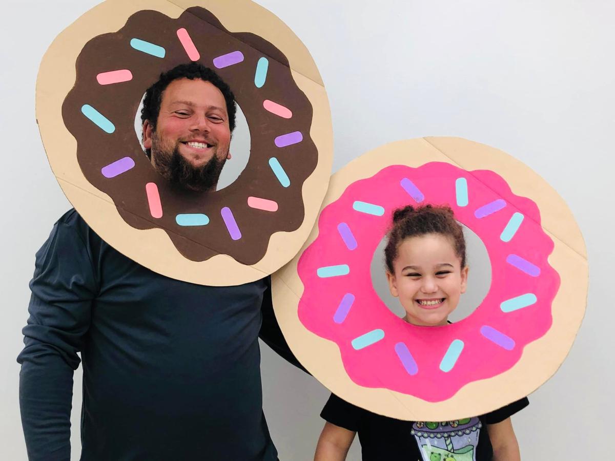 Image of donuts with dad