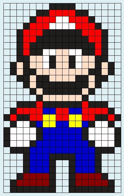 Image of Mario pixel art