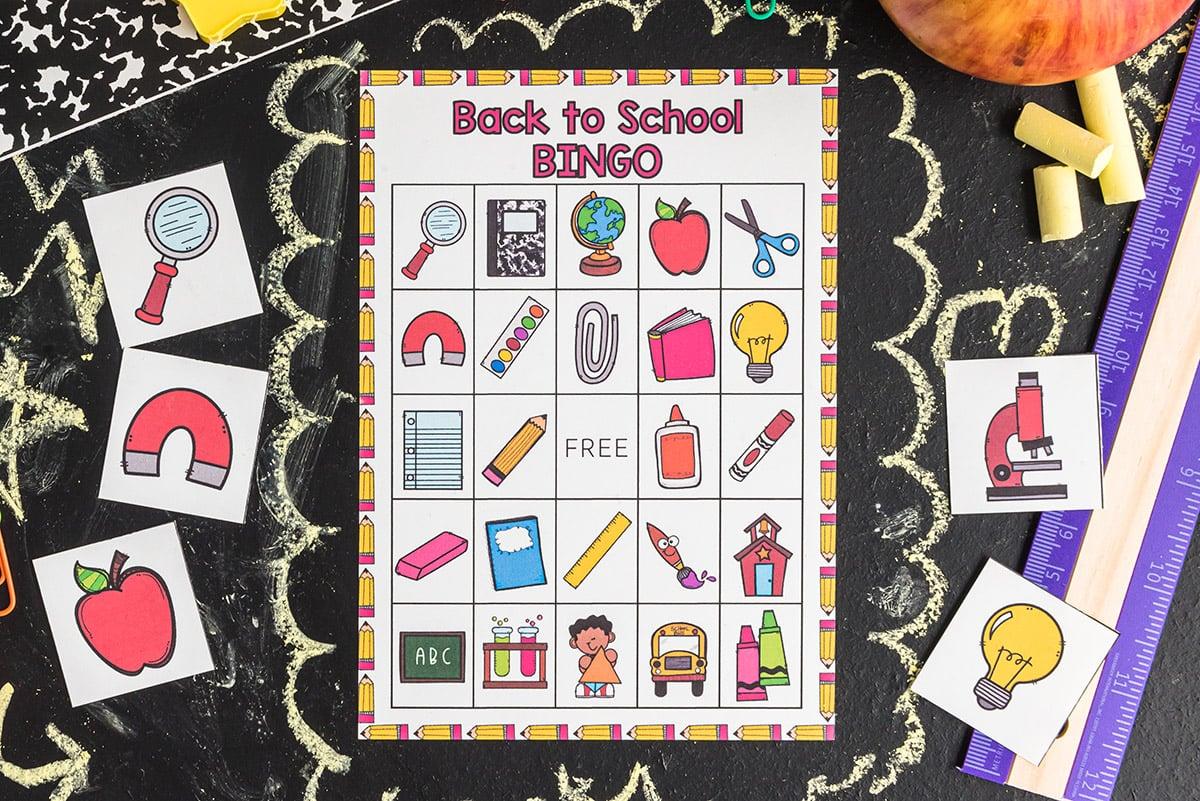 Image of back to school bingo
