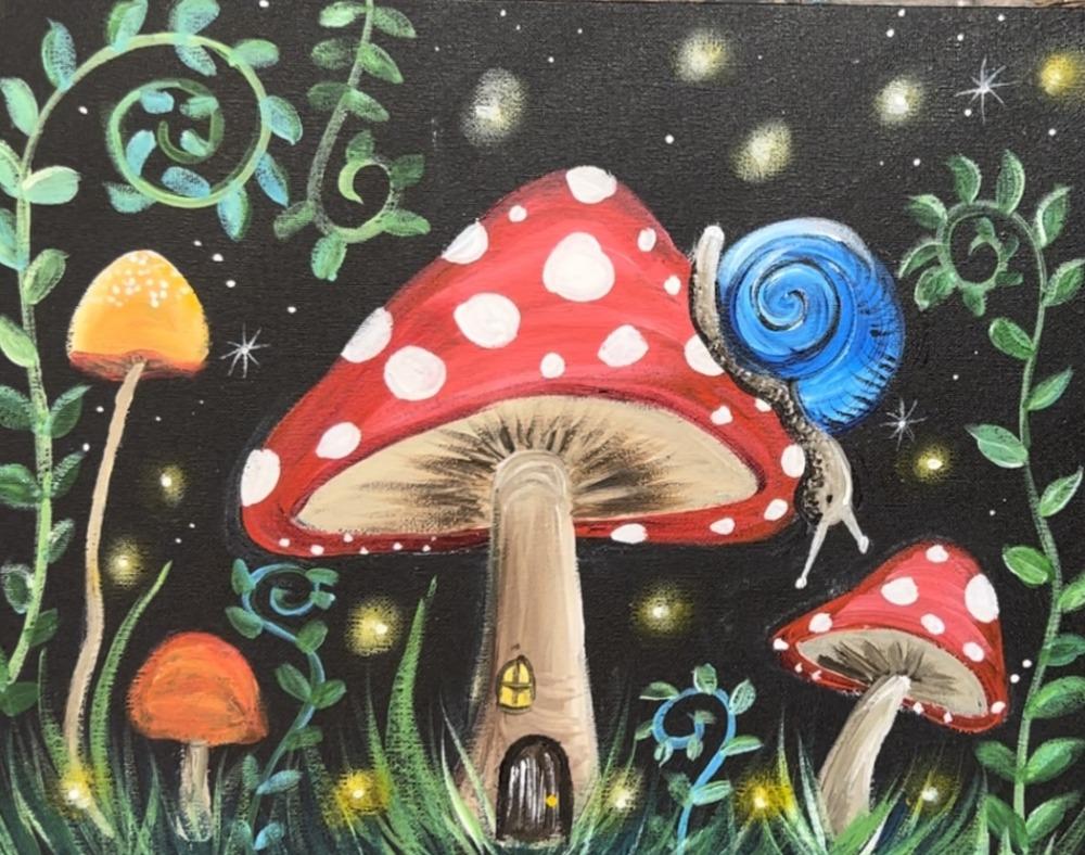 Image of fairy forest painting