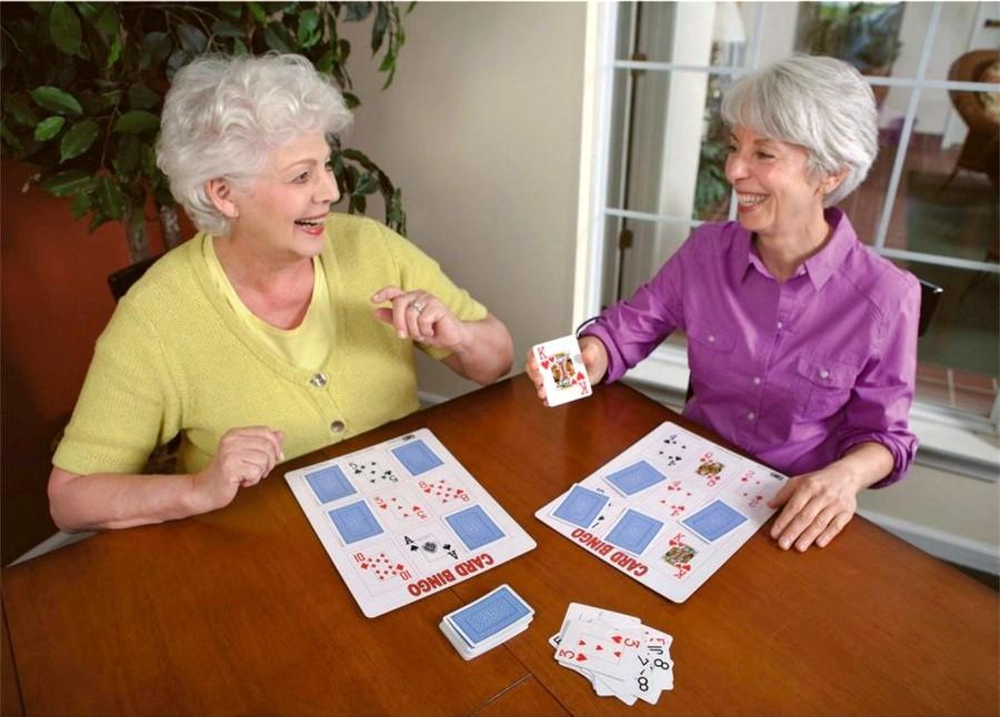 Image of friends playing bingo