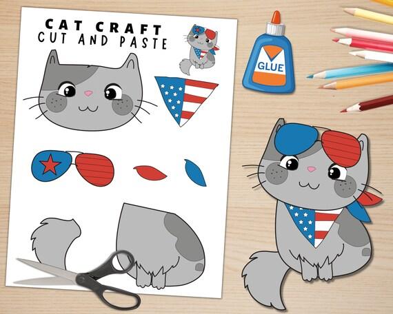 Image of patriotic cat craft