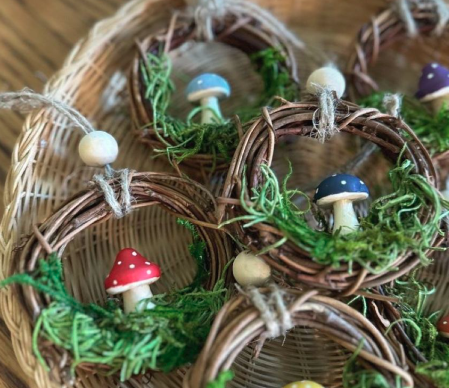 Image of mushroom wreath