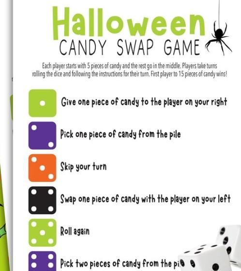 Image of Halloween dice game