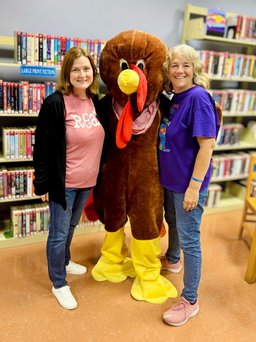 Image of staff with turkey
