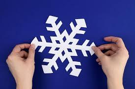 Image of paper snowflakes
