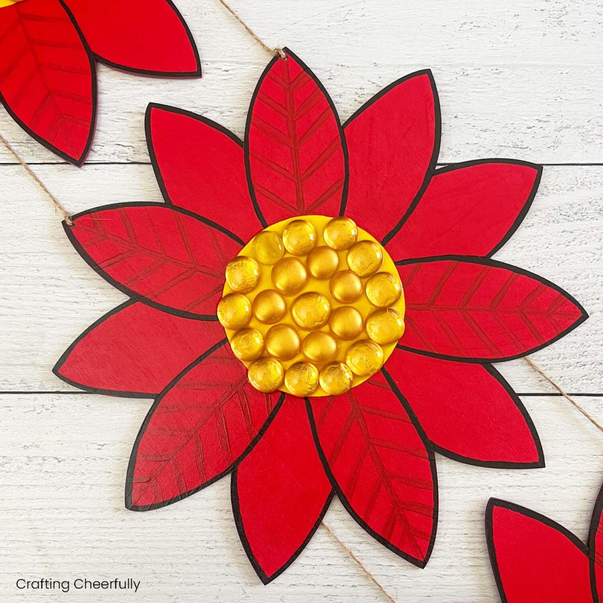 Image of Christmas flower ornament