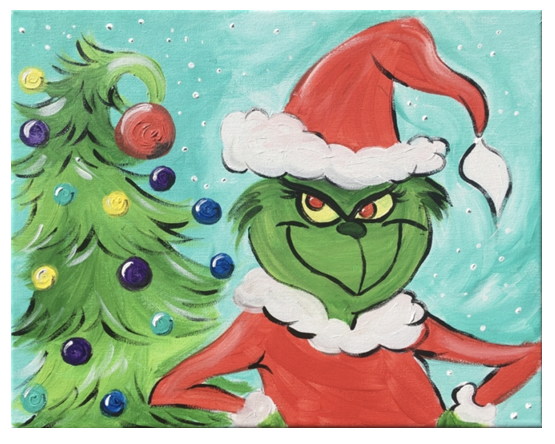 Image of Grinch painting