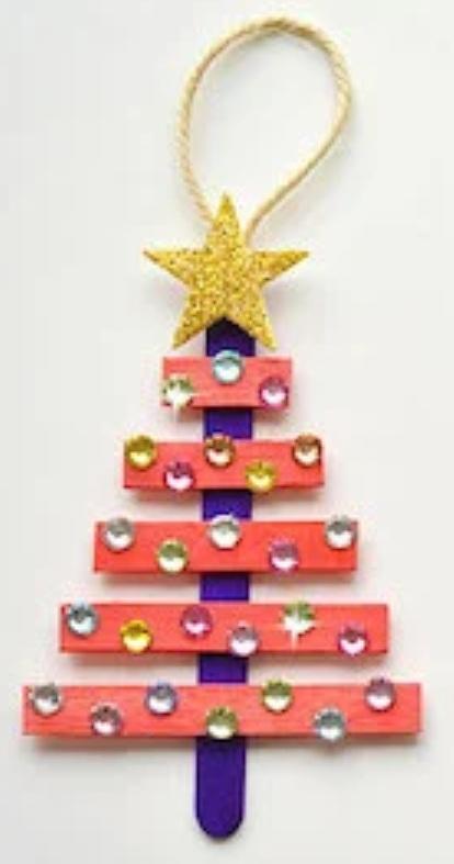 Image of craft stick tree