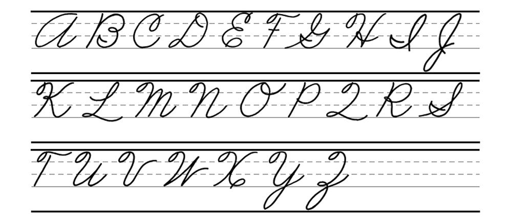 Image of cursive